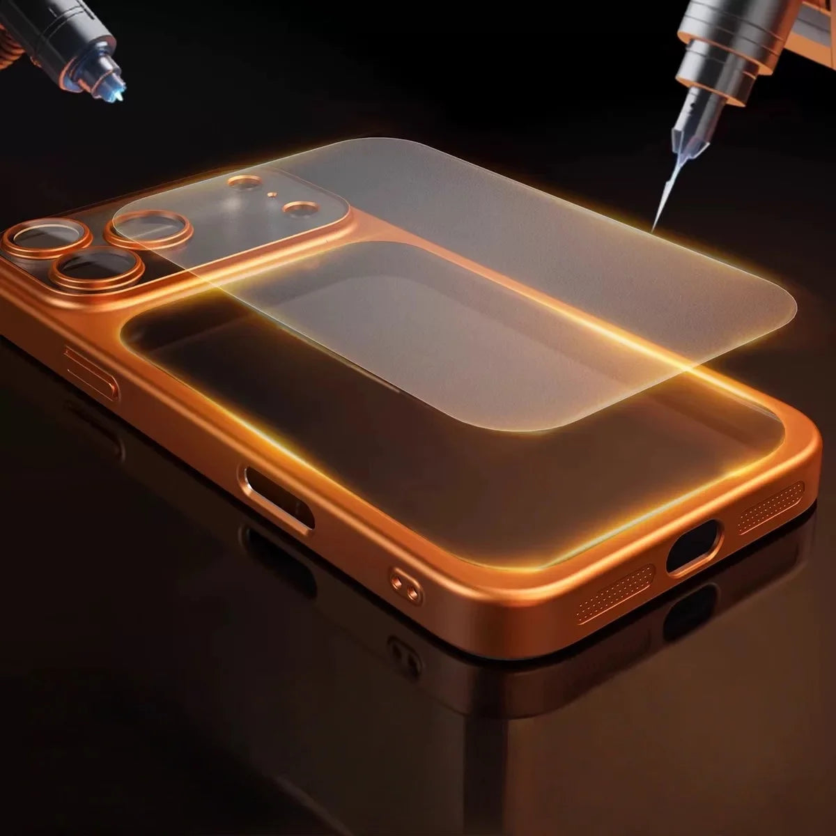 Official Cosmic Plating Frosted Translucent Thin Phone Case For iPhone 17 Pro Max/17/17Pro/Air Series Bumper Cover