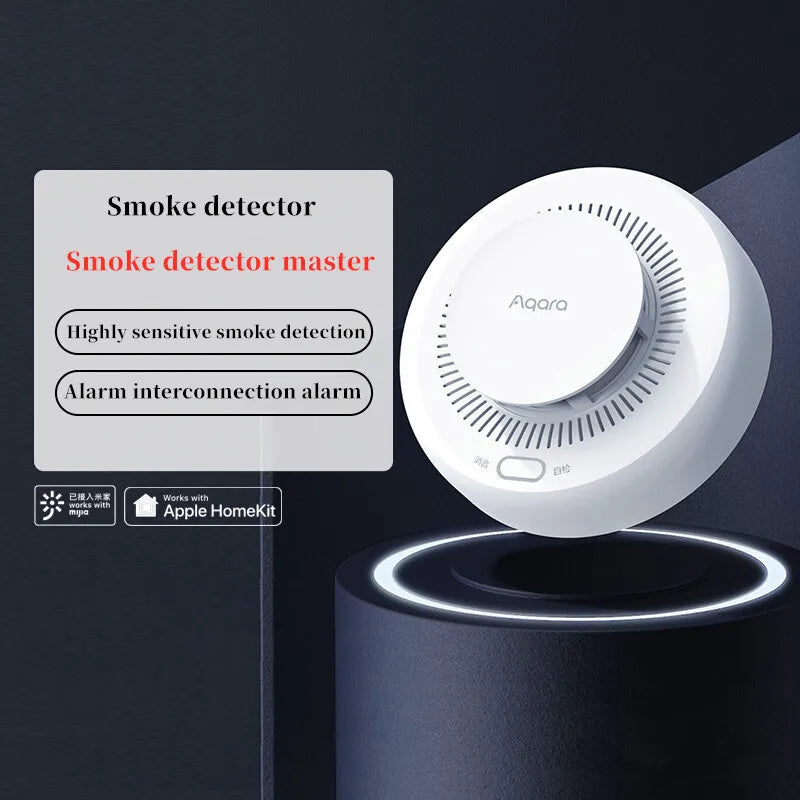 Aqara Smart Smoke Detector Sensor Zigbee 3.0 Fire Alarm Monitor Sound Alert Home Security APP Work With Xiaomi Mi home Homekit