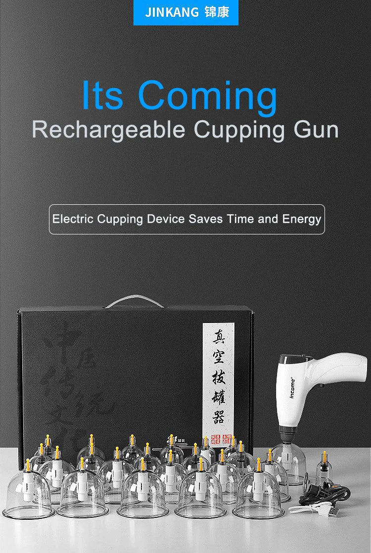 Chinese Medicine Suction Cups Anti Cellulite Electric Bank Vacuum Hijama Cupping Glasses Therapy Physiotherapy Massage Body Jars
