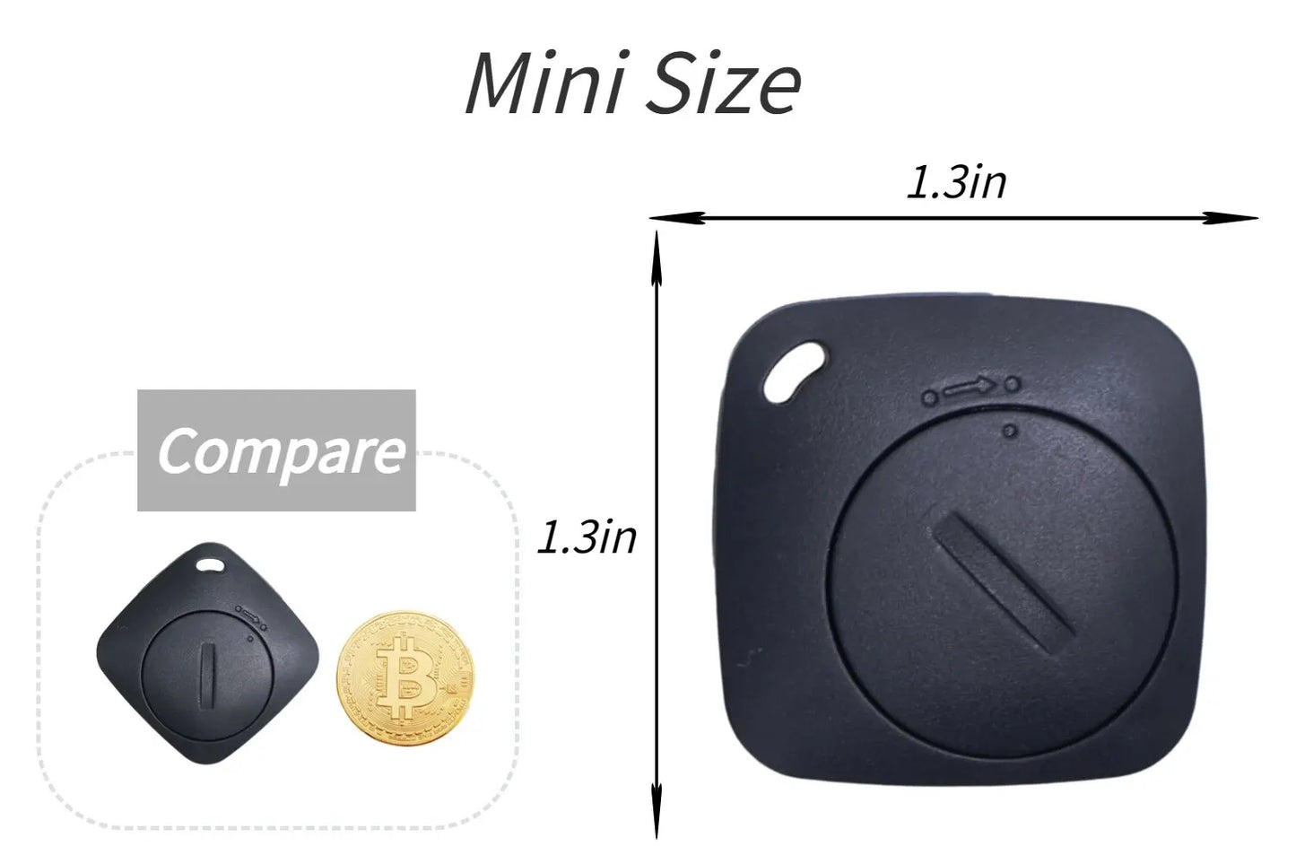 Smart GPS Tracker Bluetooth Mini Locator with Apple Find My APP Anti Lost Reminder Device Positioner MFI Rated Car Key Pet Kids