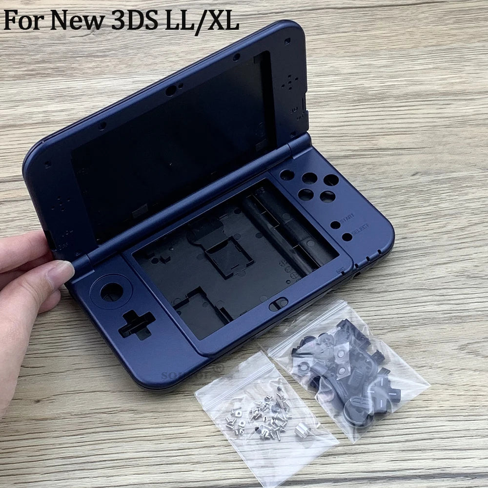 Full Set Housing Shell Case with Buttons Screws Replacement Console Case Faceplate Cover Plate For NEW 3DS LL/XL Dropshipping