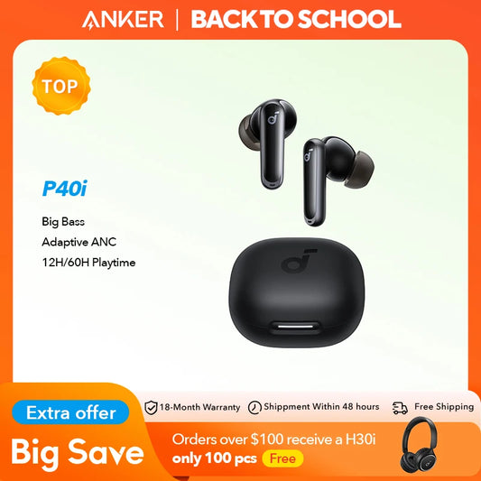 Soundcore by Anker P40i Noise Cancelling Wireless Earbuds ANC Wireless Bluetooth Headphones 60H PlaytimeBluetooth Earphone