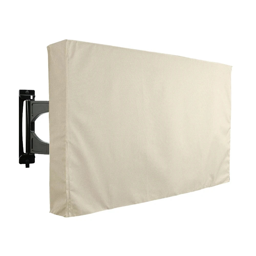 1pc 600D Outdoor TV Cover, TV Protective Cover, Waterproof & Dustproof, To Protect Television, Outdoor Patio Furniture Cover