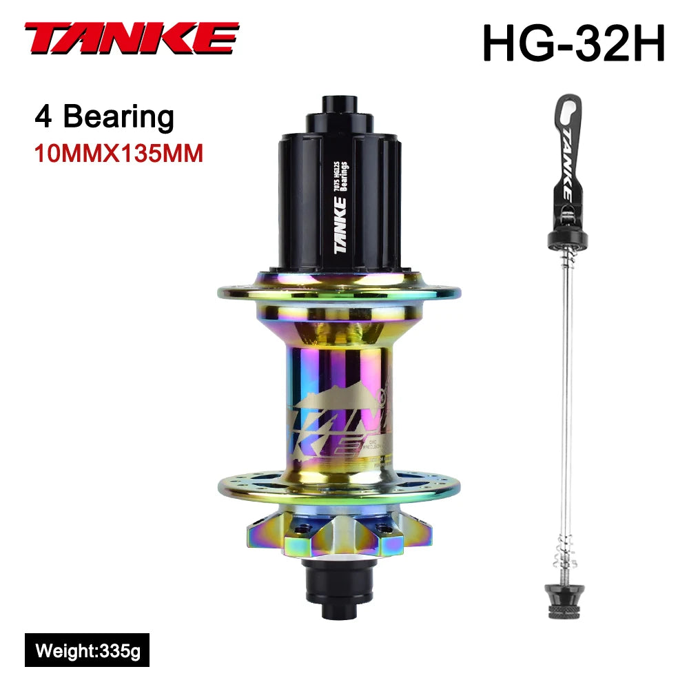 TANKE 120 Click Hub Bearing MTB Hub Front Rear 32 36 Holes Disc Brake Bicycle Hubs 7 8 9 10 11 12 Speed Quick Release 6 Pawl Hub