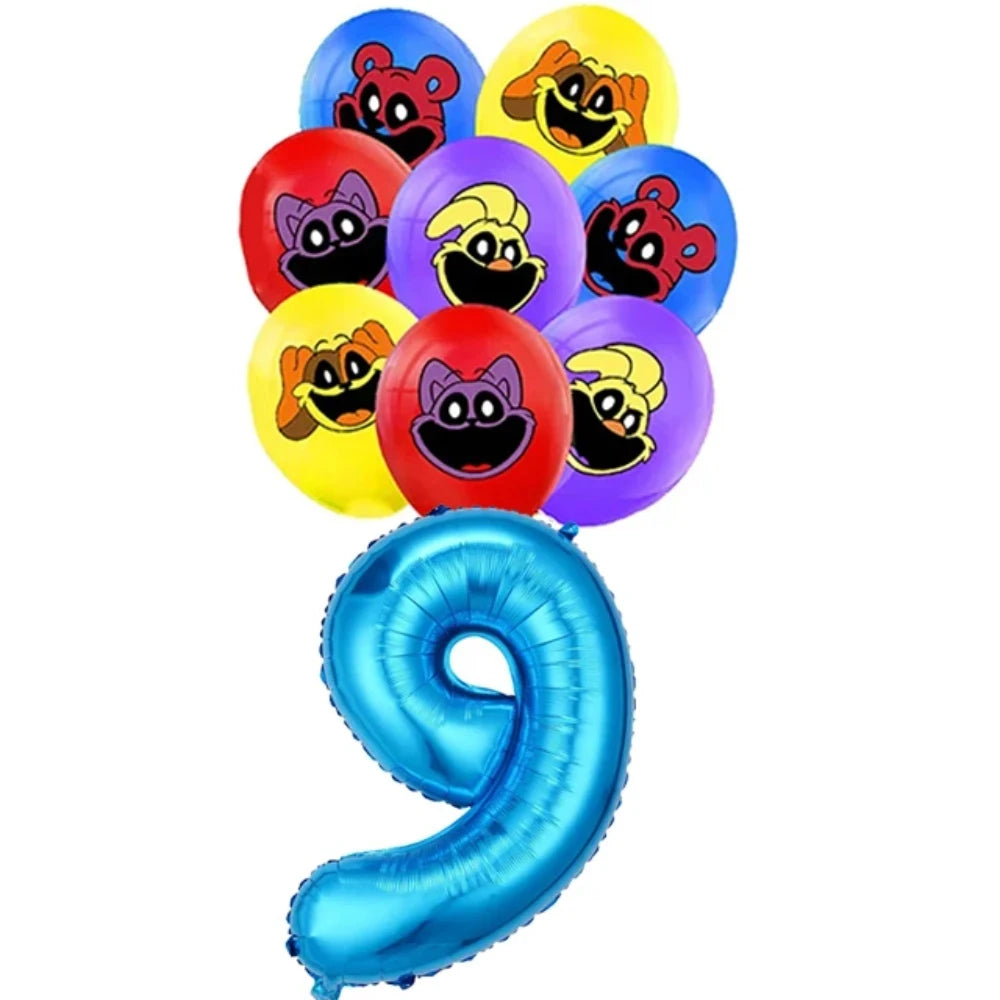 Smiling Critters Catnap Party Supplies Disposable Cup Plates Balloons Banners Cake Decorations Kid Boy Birthday Gift Baby Shower