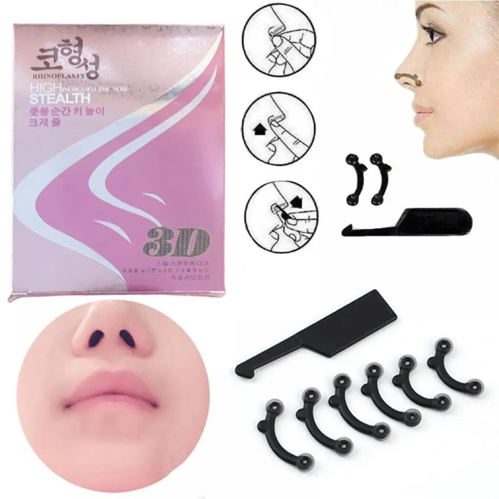 A set Beauty Nose Up Lifting Bridge Shaper Nose Clip Nose Bridge Straightening Nose Curler Massage Tool Nose Shaping Clip