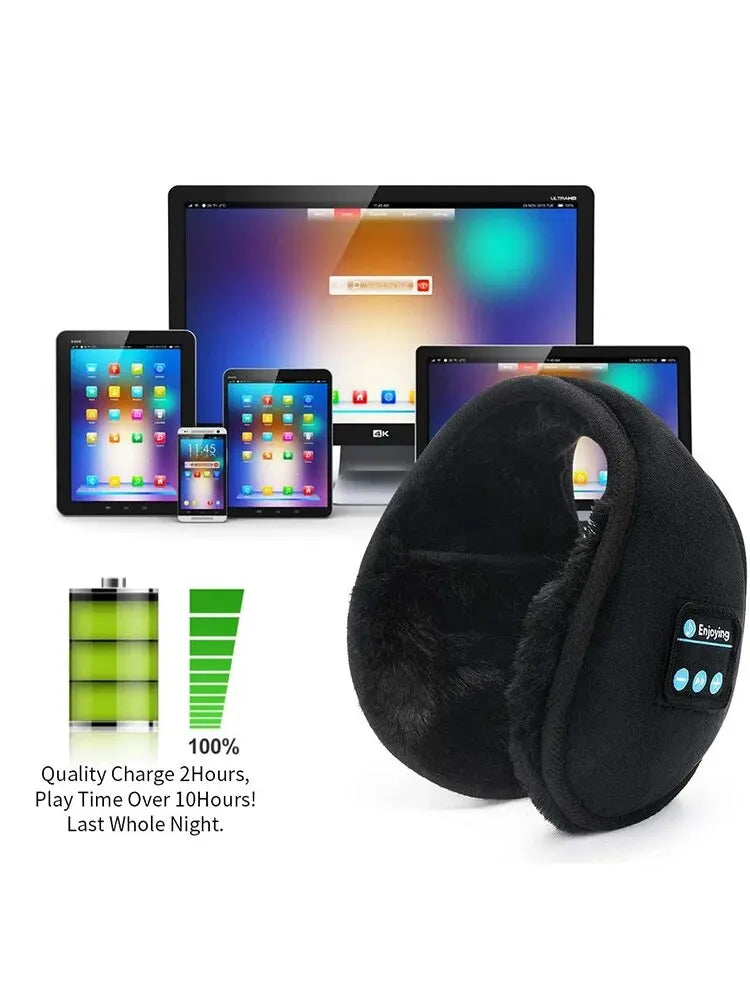 Bluetooth Music Earmuffs Intelligent Wireless Music Sports Earmuffs Winter Warm Earmuffs Velvet Earmuffs Running Walk Earmuffs