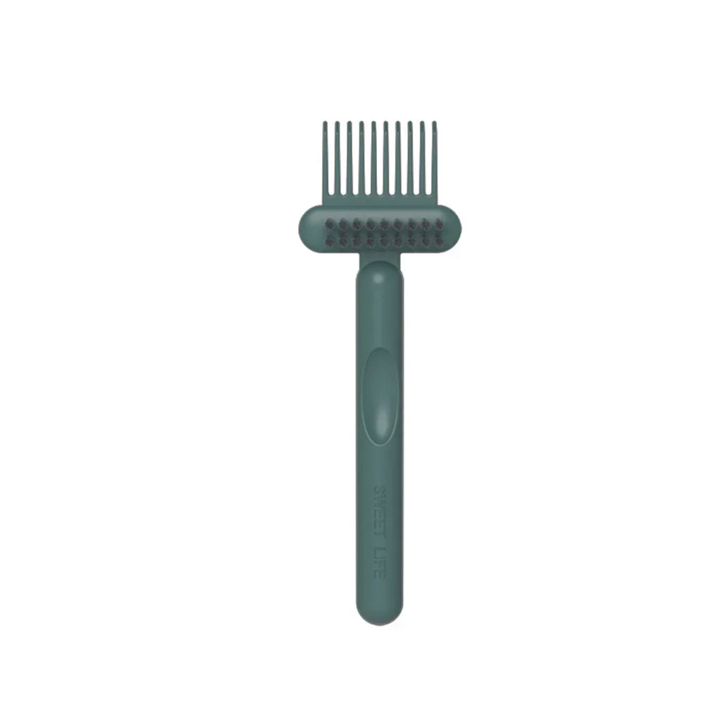 2In1 Hairbrush Comb Cleaning Brush Cleaner Rake Comb Embedded Tool Mini Hair Dirt Remover for Removing Hair Dust Home Salon Use