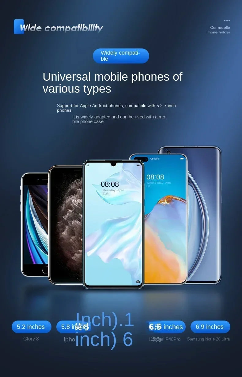 RandGrey Car Phone Holder for Universal Mobile Phone Holder Stand Car Phone Stand for Car Air Outlet Mount Car Cell Phone Suppor