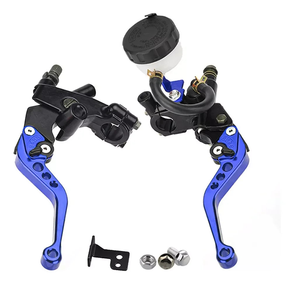 Universal CNC Motorcycle Adjustable Clutch Brake Master Cylinder Reservoir Levers Kit for Yamaha Kawasaki 7/8" 22mm Handlebar