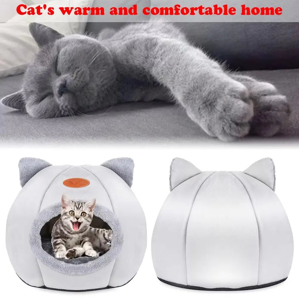 2024NEWCat House Cat Bed Pet Bed Soft Whole Washable Winter Pet Cushion Pet Cushion Cat Dog Rabbit Bed