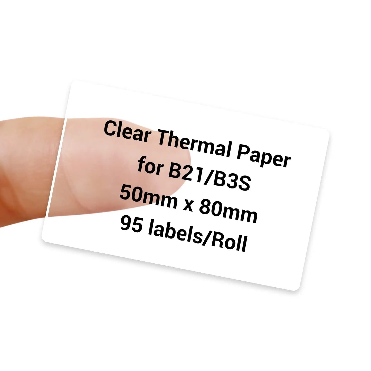 Niimbot B1/B21/B203 Transparent Label Paper Mini Printer Thermal Round/ Square Sticker Self Adhesive Waterproof Sticker New