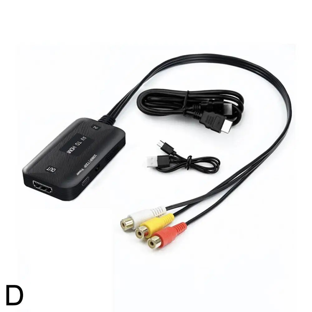 1pcs Video Adapter 1080P Converter RCA to HDMI Cable HD Link Cable Audio Cable HDMI Converter AV to HDMI Adapter 2026