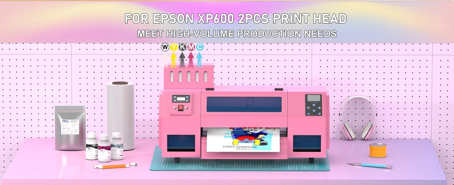 A3 DTF Transfer Printer A3+ XP600 DTF Printer T Shirt Printing Machine A3 With Powder shaking machine for Clothes Hoodies Jeans