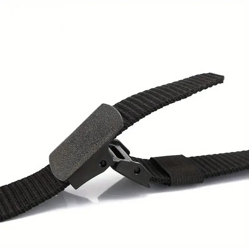 Metal Free Nylon Belt, MEN'S Tactical Woven Plastic Buckle Belt, Outdoor Versatile Perforated Canvas Nylon Belt