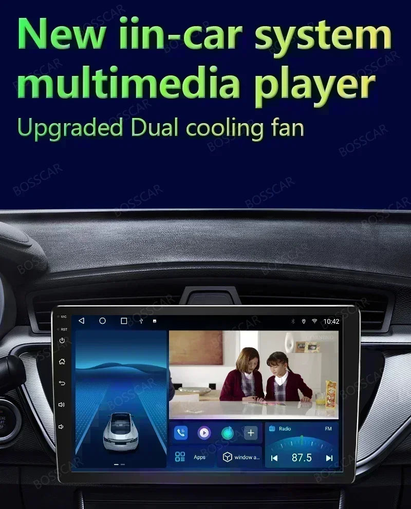 BOSSCAR Car Radio 2Din Android Carplay Universal 7"9"10" Touchscreen Multimedia Video Player Wireless GPS FM MP5 MP4 Autoradio