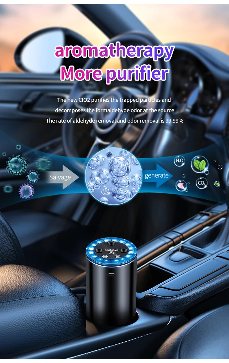 Car Electric Air Diffuser Aroma Compact Car Diffuser for Long-Lasting Aromatherapy Car Air Freshener For Removing Odors