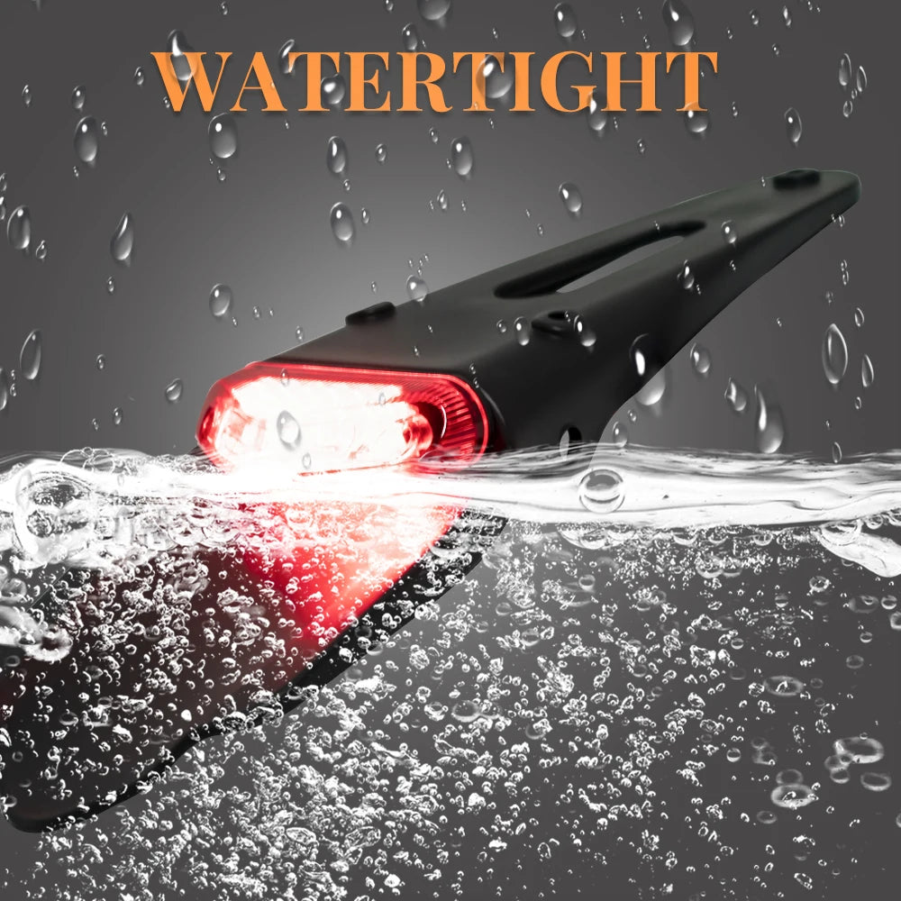 Motorcycle Rear Fender License Plate Bracket 12V For Enduro Off-Road Bike CRF YZ  Motobike Tail Light Brake Lamp For BETA RR