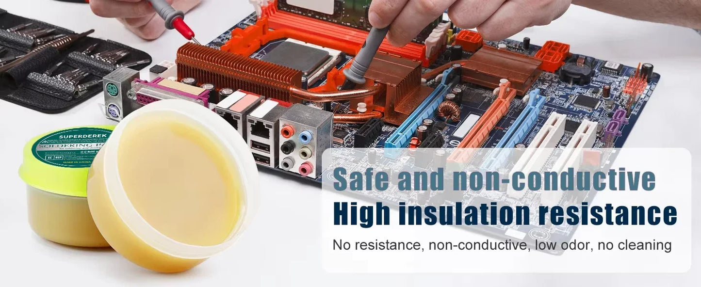 Soldering Paste Rosin Flux Lead-free High Purity Welding Flux Soldering Iron Repair Paste Flux for PCB BGA PGA SMD Repair