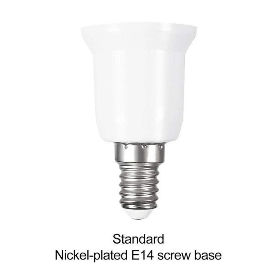 VzzUoo E14 To E27 Adapter Conversion Socket Fireproof Plastic Converter High Quality Material Socket Bulb Adapter Lamp Holder
