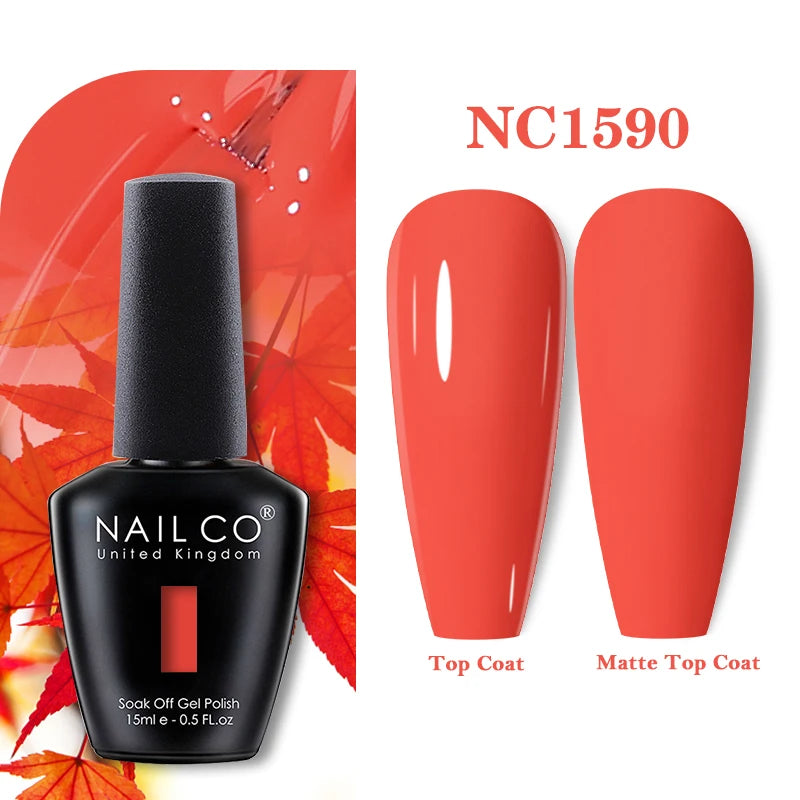 NAILCO Gel Nail Polish 15ml Nail Art Vernis Semi Permanent Soak off UV Gel Polish Gel Manicure Nail Varnish Nail Color Ongles