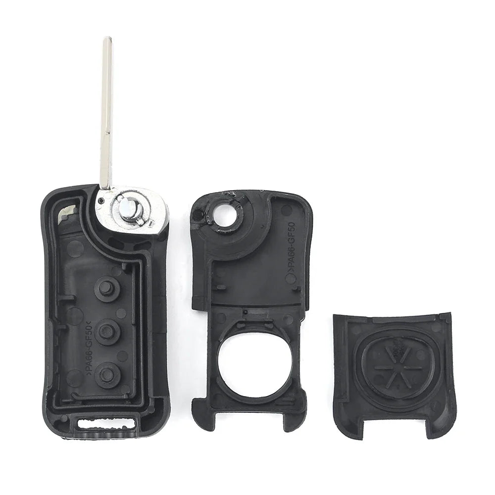 KEYYOU NEW 1PCS For Porsche Cayenne GTS 2004 2005 2006 2007 2008 2009 2010 2011 Shell Folding Car Key Case 2/3 Buttons