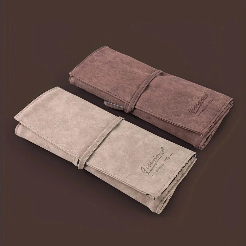 GIORGIONE，10pcs Master levePaint Brush, Squirrel Hair Watercolor Brush Set, High-end Brush Curtain, Matte Leather