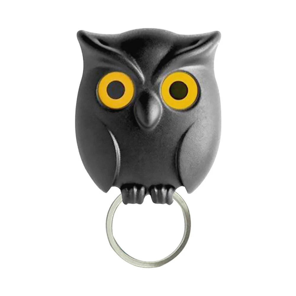 Scary Night Owl Magnetic Key Hooks Adhesive Hold Keychain Key Hanger Will Open Eyes Wall Decorative Hook For Kitchen Home