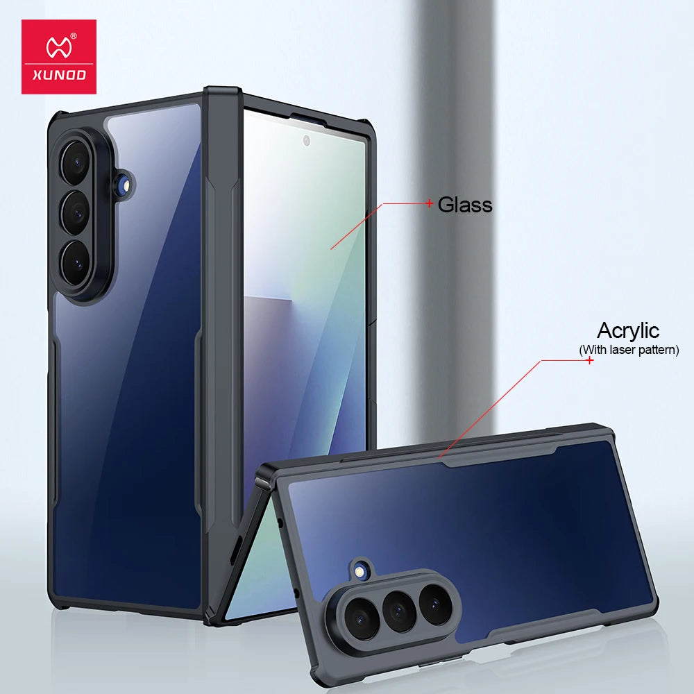 Xundd For Samsung Galaxy Z Fold 7 6 5 4 3 Case Hinge Coverage Protection Built-in Screen Protector Phone Cover For 폴드 7 케이스