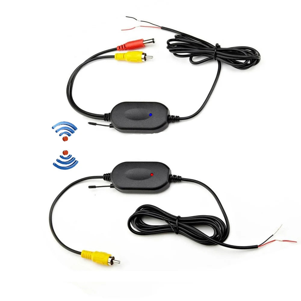 AMPrime 2.4G Wireless Module Transmitter & Receiver Car Reverse Rear View Backup Camera Monitor Parking Assistance Vehicle Cam