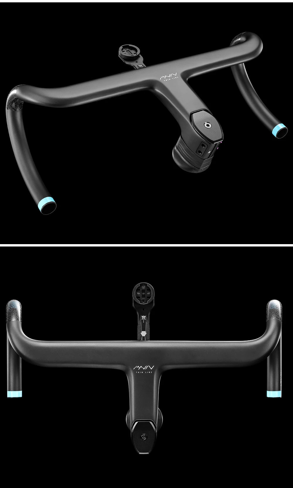 LEXON Full Carbon Road Integrated Handlebar Ultralight Road Bike Handlebar T1000 Racing Bent Bar, Bicycle Accessories 28.6mm