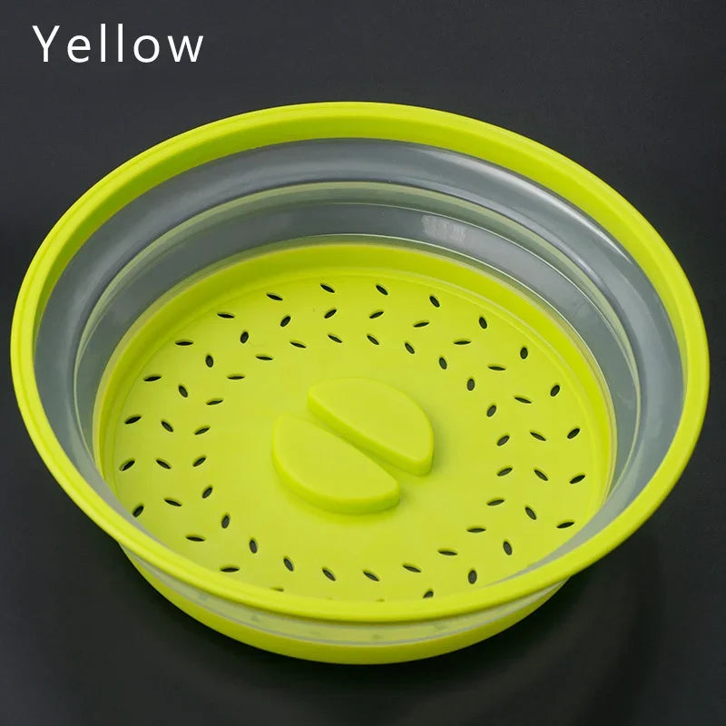 Kitchen Tools Microwave Splatter Cover Heating Folding Cover Fresh-keeping Cover Oil-proof Splash-proof Cover Cooking Lid