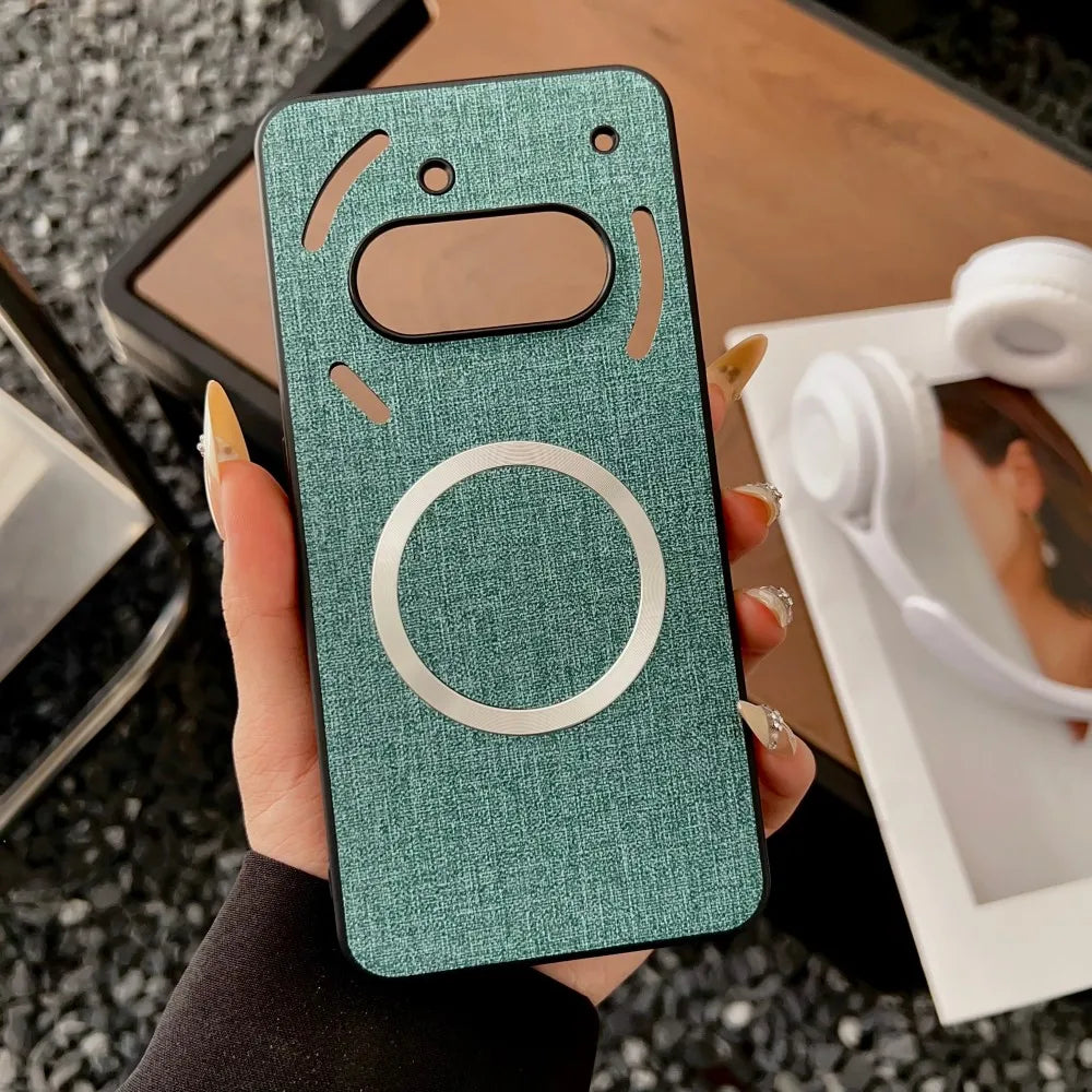 For Nothing Phone 3A Pro Case Luxury PU Magnetic Wireless Charging Protective Back Cover Case For Nothing Phone 3A 2A 3 A Shell