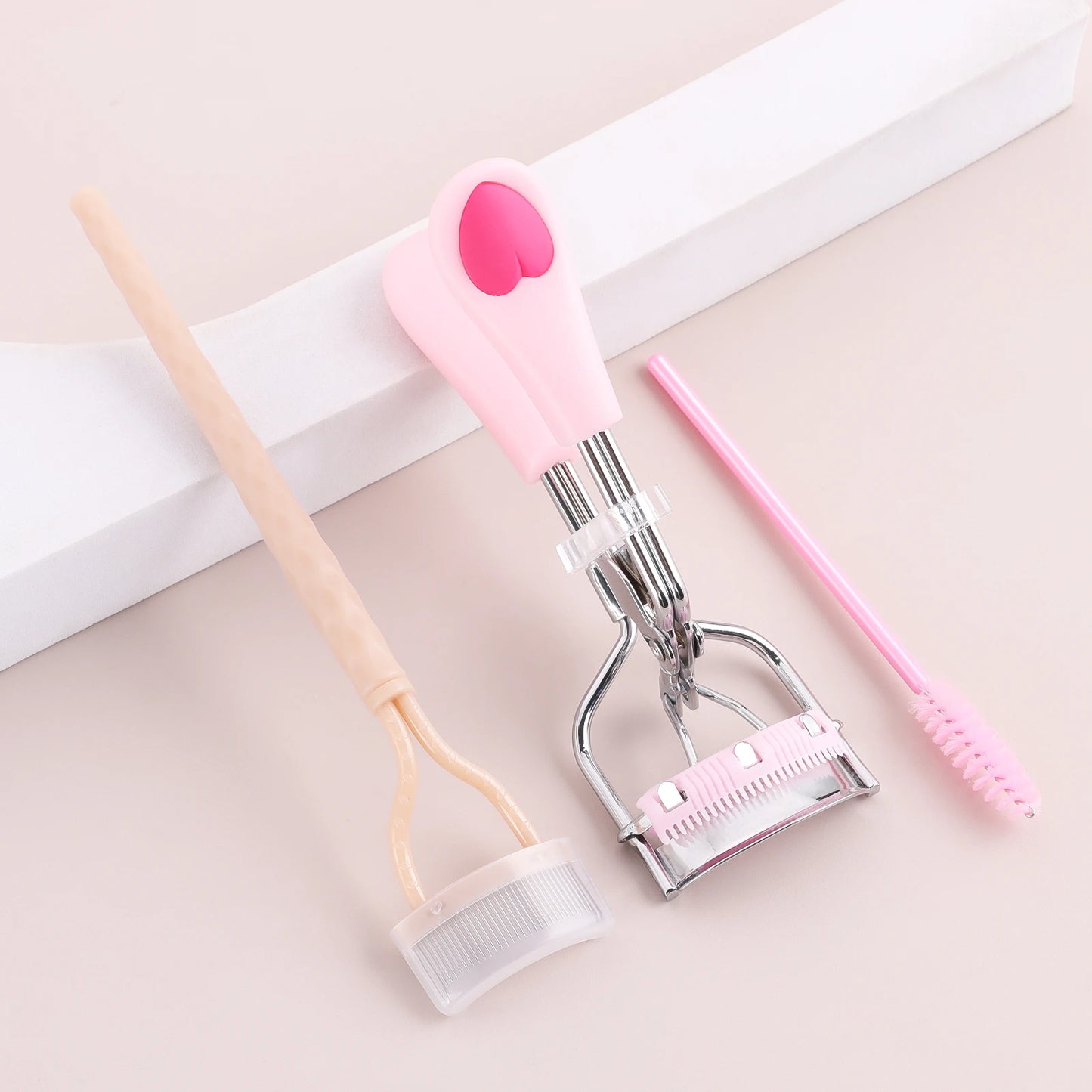3pcs eyelash set - women's eyelash separator, eyelash curler, mascara, makeup wand, curling eyelashes, clear makeup tools