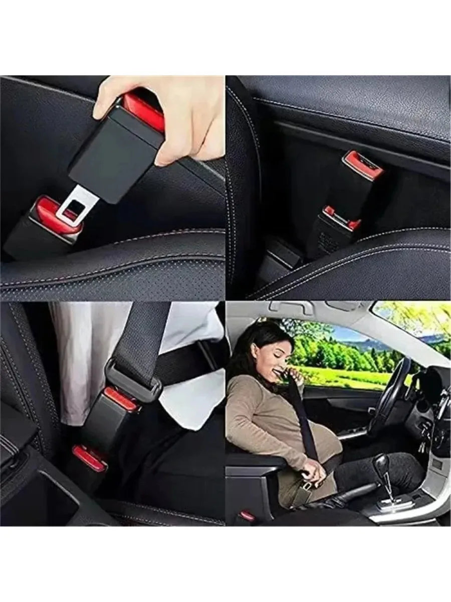 2 PCS Car Seat Belt Clip Extender Safety Seatbelt Lock Buckle Plug Thick Insert Socket Extender Safety Buckle