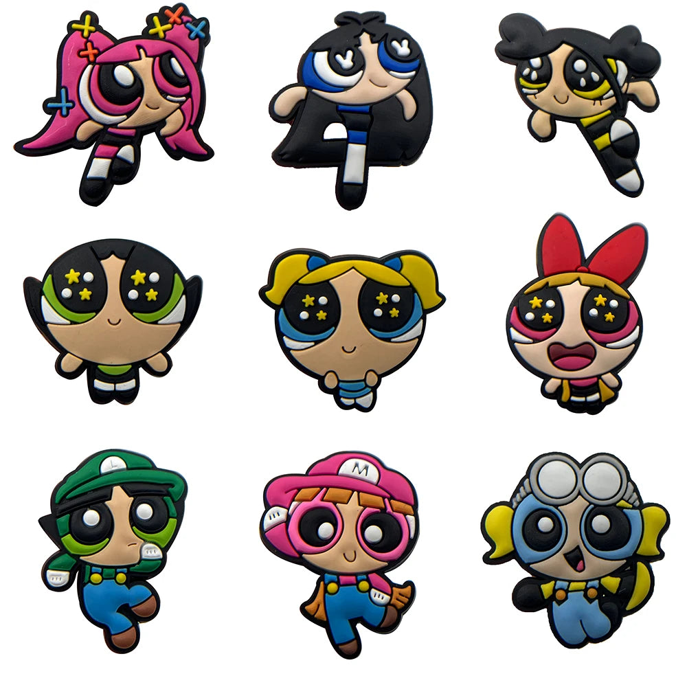 MINISO Disney Series Cute Toy Story Bear PVC Shoe Charms Cartoon DIY Clog Sandals Shoes Accessories Decorate Girl Boy Kids Gifts