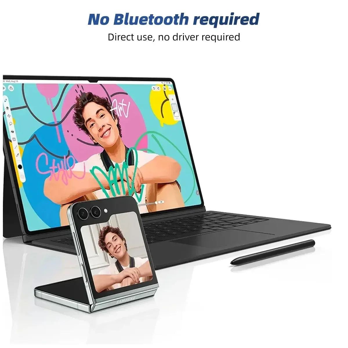 Tablet Stylus Pencil For Samsung Tab S9 FE S9+ S9 Ultra Pen Replacement Pen Stylus Screen Tablet Sensitive Pen No Bluetooth