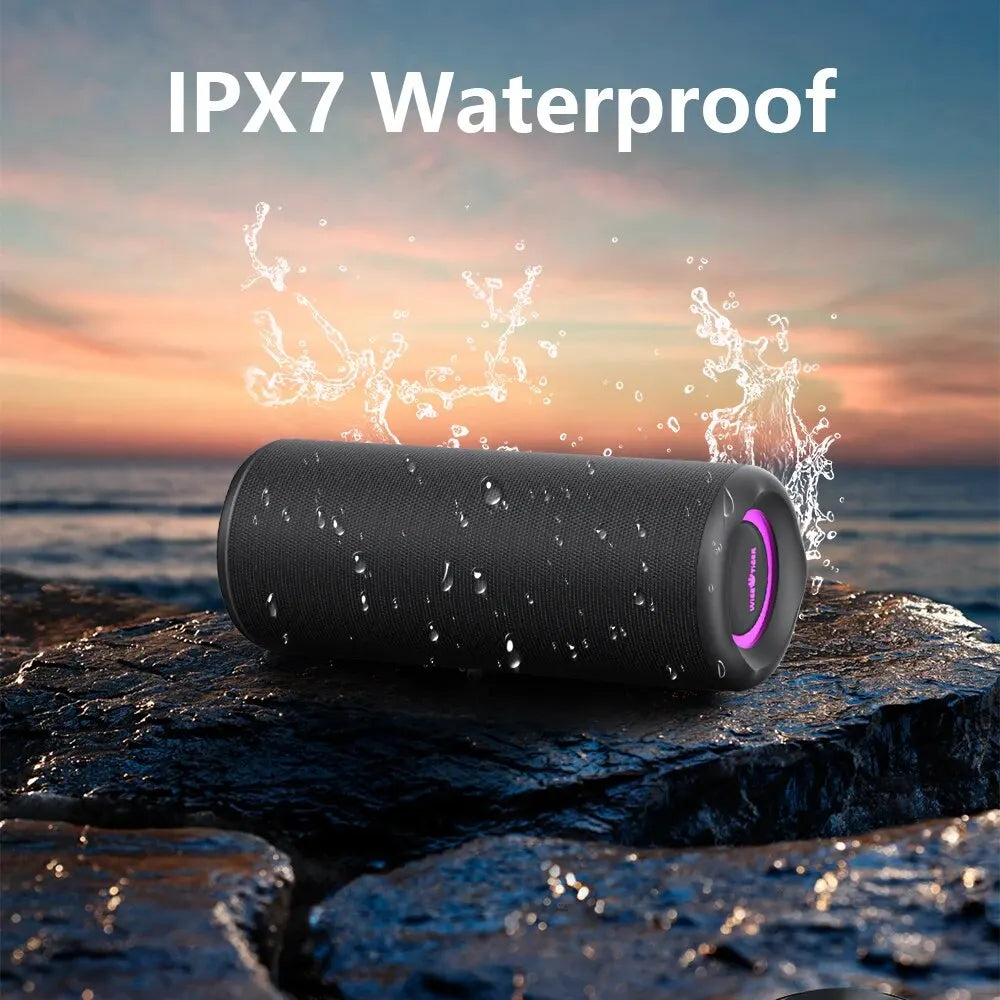 WISETIGER P3 Portable Bluetooth Speaker 30W Outdoor IPX7 Waterproof Bass Boost Sound Box TWS Dual Pairing BT5.3 RGB Lights