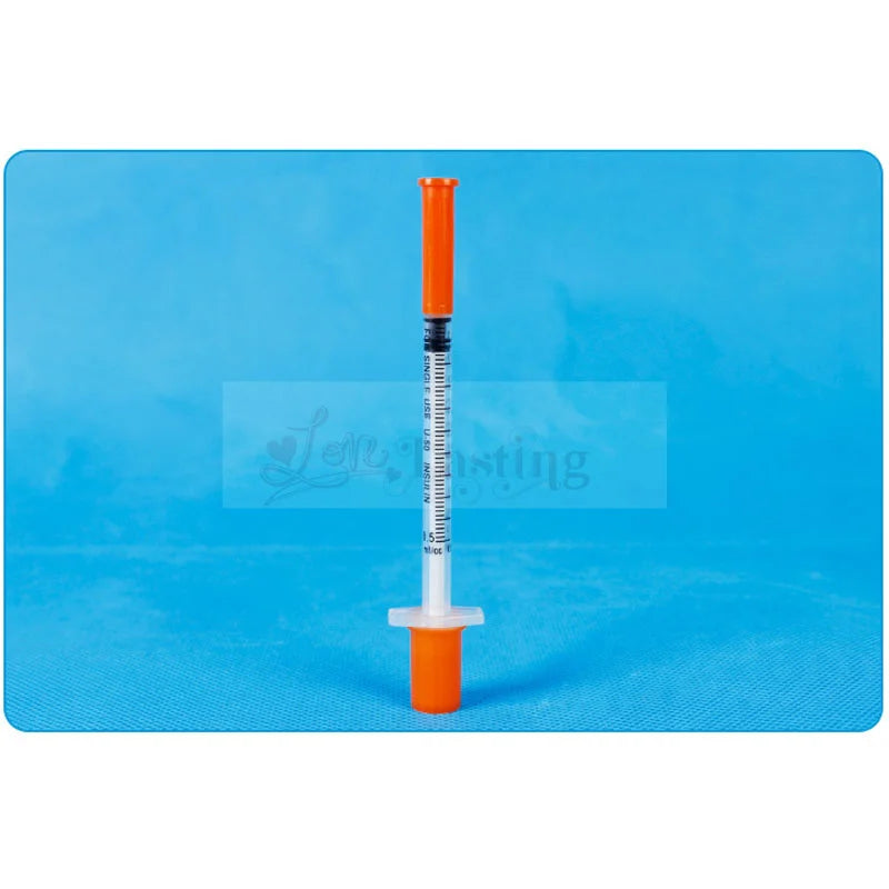 50Pcs/Pack 1ML Syringe with 30G 13mm (8Mm Long) Lab Supplies Farm Animal Cattle Sheep Horses Cat Dog Pet Syringes Liquid Tattoo