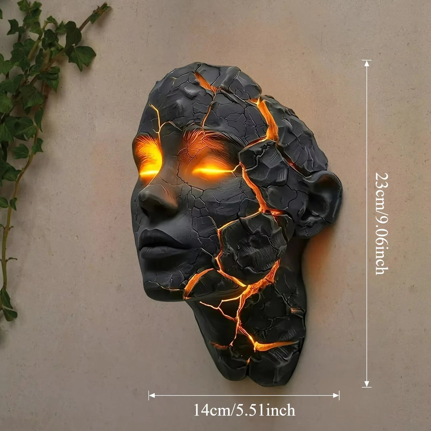 New Cracked Soul Wall Light Pendant Wall Decorations Home Decor Home Accessories Decorative Figurines