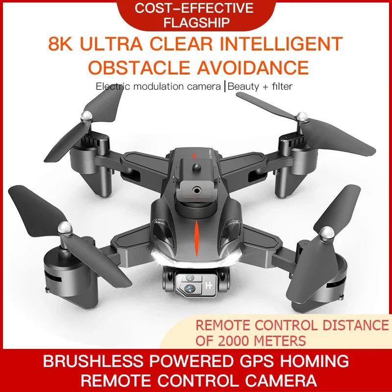 P11S PRO MAX Drone 8K HD Camera GPS Professinal Four-way Intelligent Obstacle Avoidance Foldable Quadcopter RC 5000M Toys Gifts