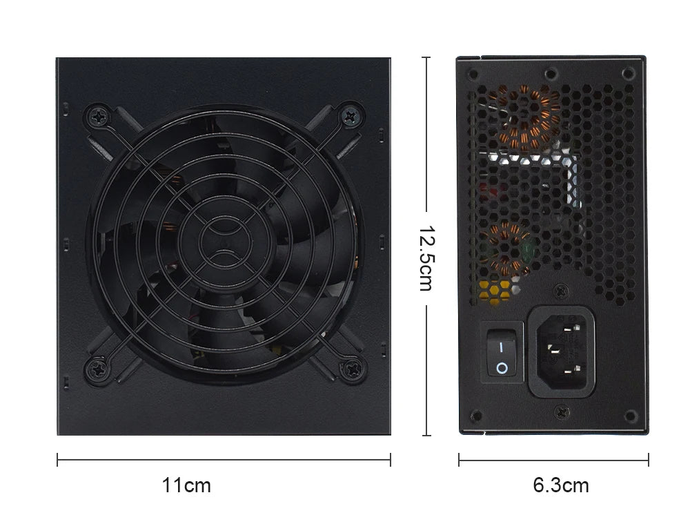80Plus Bronze 400W 600W 110-230V Full Modular SFX Micro PC PSU High Efficiency Silent Fan Game Computer Power Supply