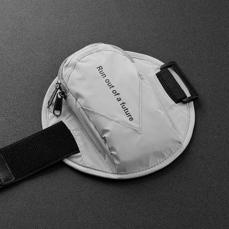 Outdoor Sports Running Fitness Mobile Phone Arm Bag Night Running Reflective Safety Wrist Bag Men and Women 6.5-Inch