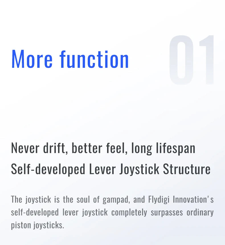 Flydigi Direwolf3\Direwolf2 Wireless Gaming Controller Bluetooth Hall Lineness Function Controller for Windows Nintendo Switch