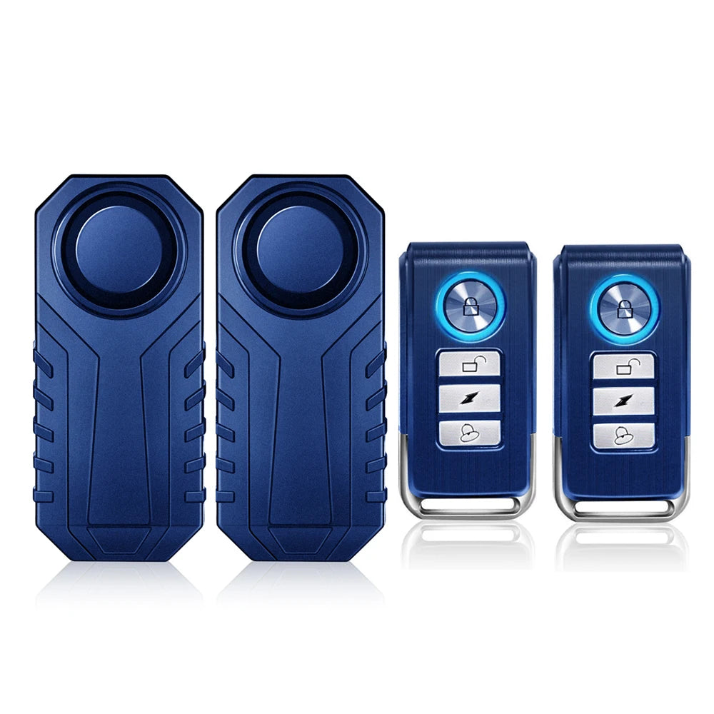 Gadpow Motorcycle Bike Wireless Remote Control Alarm Vibration Sensor 113dB Loud Waterproof Security Alarm