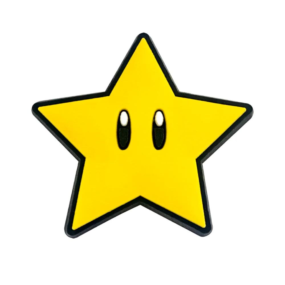 26pcs/set Shoe Charms DIY Mario Accessories For PVC Decorations Fit to Bubble Slides Sandals ﻿