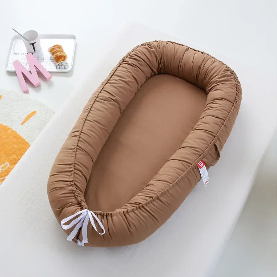 Portable Bassinet Travel Bed Bassinet Bumper with Pillow Portable Crib Gifts Cotton Baby Nest Bassinet Baby Cribs Cot Baby Bed