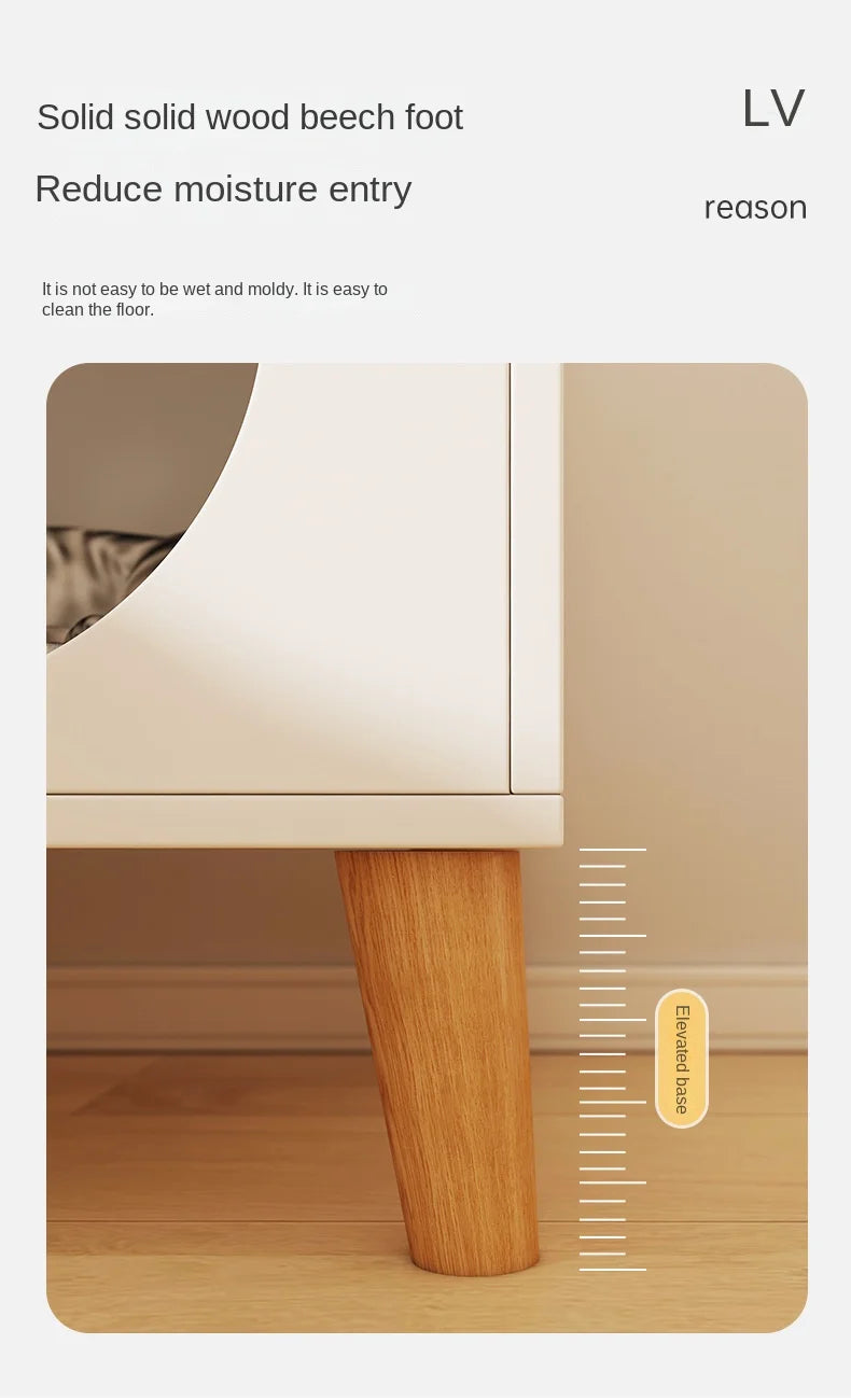 Multifunctional Storage Cabinet for Cats Beds Solid Wood Cat Litter Bedside Table Simple Small Bedside Table Bed Accessories