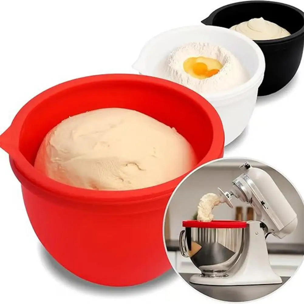1PCS Universal Silicone Bowl With Lids For Kitchenaid Tilt-head 5 Qt Mixers – Mixer Attachments﻿ Food Grade Heat Resistant Acces