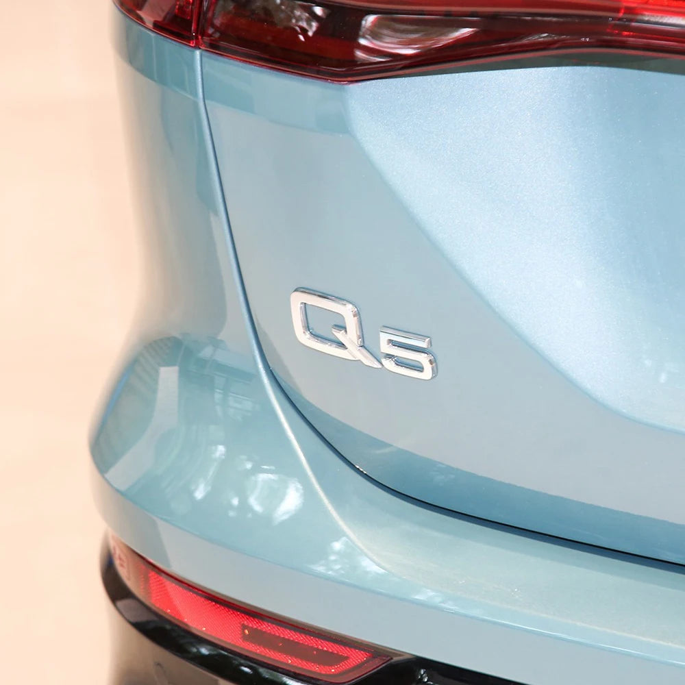 ABS Letter Badge Car Body Rear Trunk Sticker Decoration Accessories For Audi Q3 Q5 Q7 V6T A4 A1 A5 S5 A6 V6T S8 V8T Car Styling